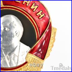 Russia Soviet Union Order of Lenin Medal USSR CCCP Pure Silver Portrait Replica