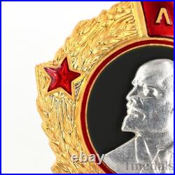 Russia Soviet Union Order of Lenin Medal USSR CCCP Pure Silver Portrait Replica