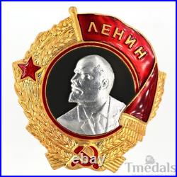 Russia Soviet Union Order of Lenin Medal USSR CCCP Pure Silver Portrait Replica