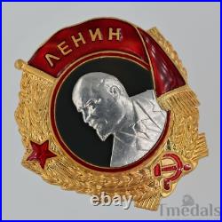 Russia Soviet Union Order of Lenin Medal USSR CCCP Pure Silver Portrait Replica