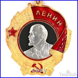 Russia Soviet Union Order of Lenin Medal USSR CCCP Pure Silver Portrait top Rare