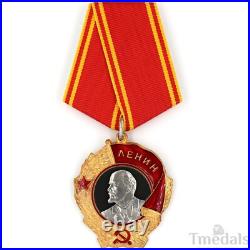 Russia Soviet Union Order of Lenin Medal USSR CCCP Pure Silver Portrait top Rare
