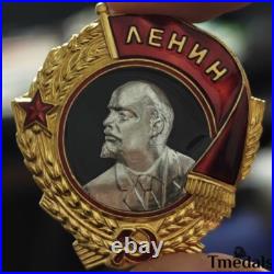Russia Soviet Union Order of Lenin Medal USSR CCCP Pure Silver Portrait top Rare
