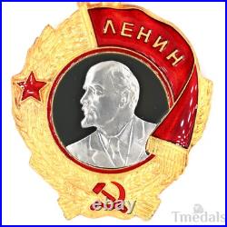 Russia Soviet Union Order of Lenin Medal USSR CCCP Pure Silver Portrait top Rare