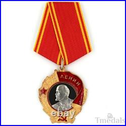 Russia Soviet Union Order of Lenin Medal USSR CCCP Pure Silver Portrait top Rare