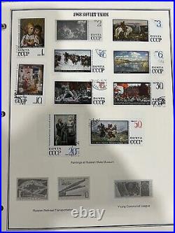 Russia Soviet Union Stamp Album 1800+ Collection 1967-1991 the final years Book