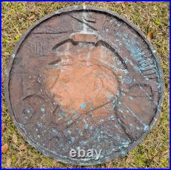 Russia Soviet Union USSR Vladimir Lenin Metal Bas Relief Commemorative Plaque