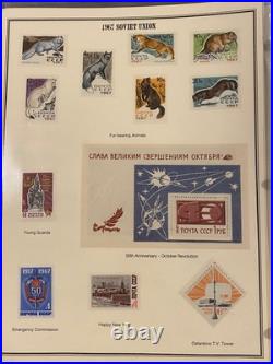 Russia Stamps Soviet Union Collection 1967-91 Mint 2 Mystic Volumes L-1580