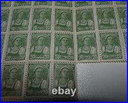 Russia USSR 1937 Scott 617 MNH block of 57 Part Sheet Stamps