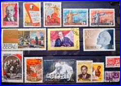 Russia. USSR. 1960s-70s. Set of 15 stamps with Lenin and other from Soviet Union