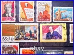 Russia. USSR. 1960s-70s. Set of 15 stamps with Lenin and other from Soviet Union
