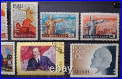 Russia. USSR. 1960s-70s. Set of 15 stamps with Lenin and other from Soviet Union