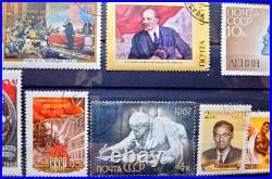 Russia. USSR. 1960s-70s. Set of 15 stamps with Lenin and other from Soviet Union