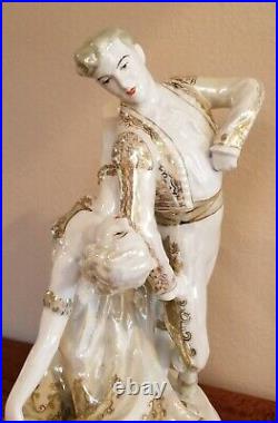 Russian Porcelain Figurine Sculpture Spanish Dance LZFI, USSR, 1950-1960-s