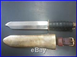 Russian Soviet heavy diver's knife NV-1, with rubber handle. USSR MARITIME