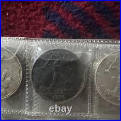 S11 Russia 50 Kopeks 1924 Uncirculated Silver Coin Soviet Union USSR