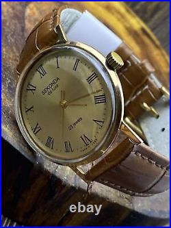 SEKONDA de luxe Classy Men's Vintage watch from Soviet Union 1970s USSR #4173