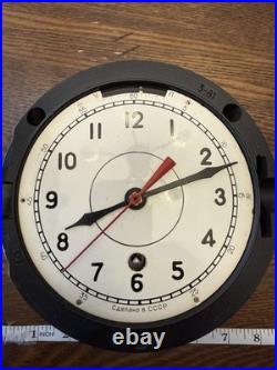 SOVIET RUSSIAN VOSTOK BOAT/SHIP SUBMARINE NAVY CABIN CLOCK 1960 working