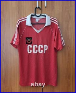 SOVIET UNION ADIDAS MATCH WORN JERSEY FROM 1980s SSSR SIZE M SHIRT RUSSIA CCCP