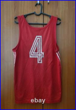 SOVIET UNION BASKETBALL ADIDAS JERSEY FROM 1980s SSSR SHIRT SIZE M TRIKOT USSR