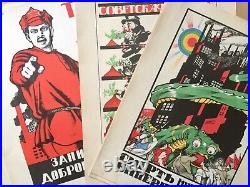 SOVIET UNION USSR propaganda posters 20 repros portfolio pub'd Moscow 1967