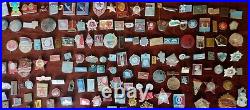 SOVIET USSR VINTAGE BADGES more than 250 pieces? Own Collection