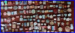 SOVIET USSR VINTAGE BADGES more than 250 pieces? Own Collection