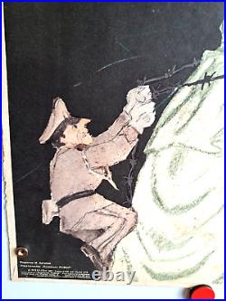 SOVIET war PROPAGANDA Poster \Anti American/USA /The Statue of Liberty/ussr 1967