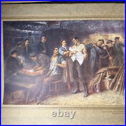 Set 4 RARE Soviet Realism Prints Military Perspective Russian Ukraine Propaganda