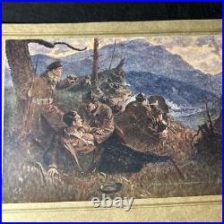 Set 4 RARE Soviet Realism Prints Military Perspective Russian Ukraine Propaganda