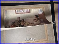 Set 4 RARE Soviet Realism Prints Russian Ukraine Propaganda Winter Military Art