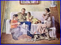 Set 4 RARE Soviet Realism Prints Russian Ukraine Propaganda Winter Military Art