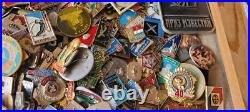 Set of 1900 Vintage (many rare) USSR Soviet russian pins badges + 100 p. Bonus