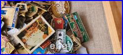 Set of 1900 Vintage (many rare) USSR Soviet russian pins badges + 100 p. Bonus