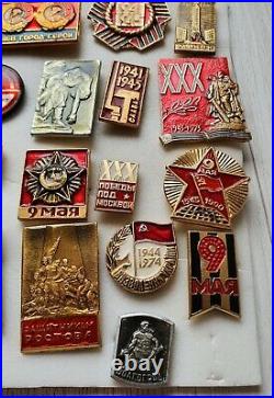 Set of 215 pcs. Pins Badge Victory Soviet Union of the Great Patriotic War WW2