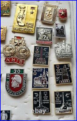 Set of 215 pcs. Pins Badge Victory Soviet Union of the Great Patriotic War WW2