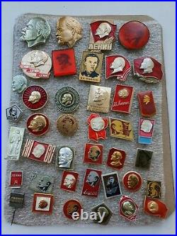 Set of 272 pcs. Pin Badge Lenin Comunism Propaganda of Soviet Union USSR Badges