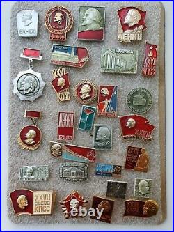 Set of 272 pcs. Pin Badge Lenin Comunism Propaganda of Soviet Union USSR Badges