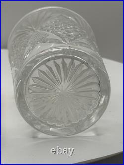 Set of 3 USSR Soviet Podstakanniki with Lead Crystal Tea Glasses Brass Stamped