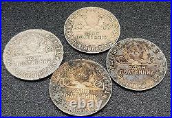 Set of 4 Soviet Union USSR Coin 1924 Silver Rare 50 Kopecks Poltinnik