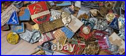 Set of 500 USSR Soviet russian badges pins different topic
