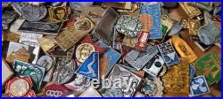 Set of 500 USSR Soviet russian badges pins different topic