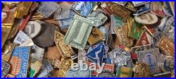Set of 500 USSR Soviet russian badges pins different topic
