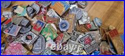 Set of 500 USSR Soviet russian badges pins different topic