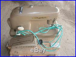 Sewing Machine Portable Case & Footpedal USSR 1960 Vintage Tula