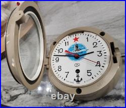 Soviet Era Russian Vostok Boat/Ship Submarine Navy Clock /Key? Free Shipping