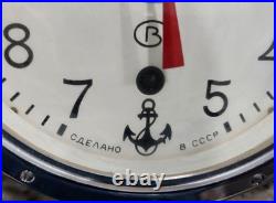 Soviet Era Russian Vostok Boat/Ship Submarine Navy Clock /Key? Free Shipping