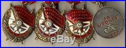 Soviet Medal Order Hero Union Red Banner Set GPW 1st Gold with research (1055)