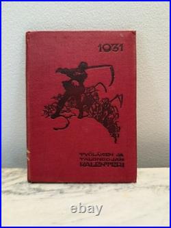 Soviet Propaganda USSR, Finnish & Russian bilingual socialist calendar / almanac