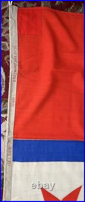 Soviet Russia Navy Flag 2-STAR ADMIRAL Squadron Commander ORIGINAL
